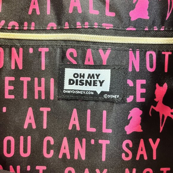 BAMBI THUMPER TOTE Pink Black Large Shoulder Bag DISNEY Store Butterfly NEW - Picture 2 of 8